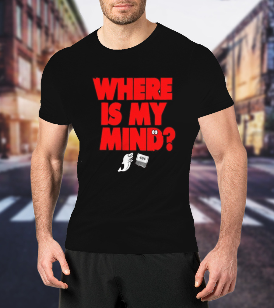 Where Is My Mind 404 Not Found Ghost Laptop T-Shirt