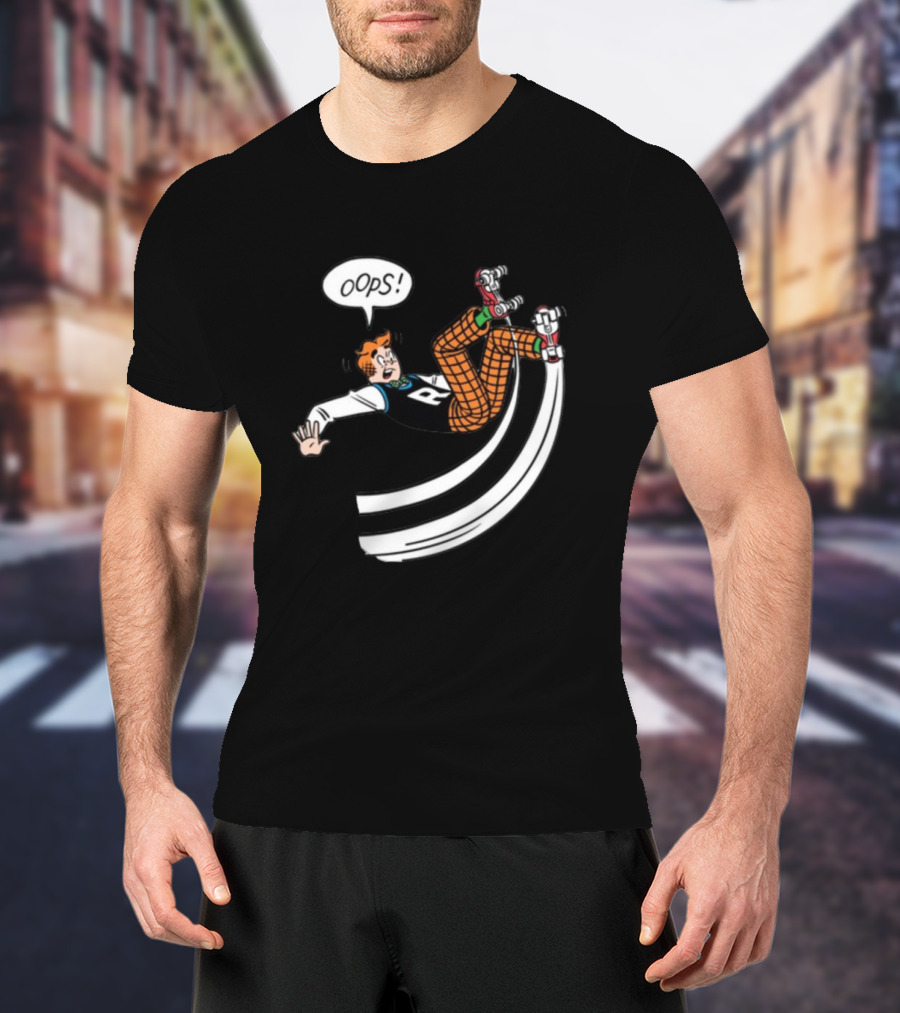 Archie Comics Roller Skating Oops Moment Comic Panel T-Shirt