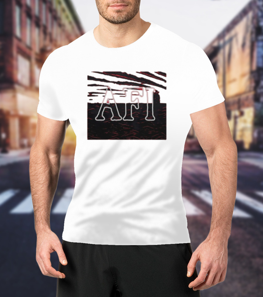 Afireinside AFI Black Sails Striped T-Shirt