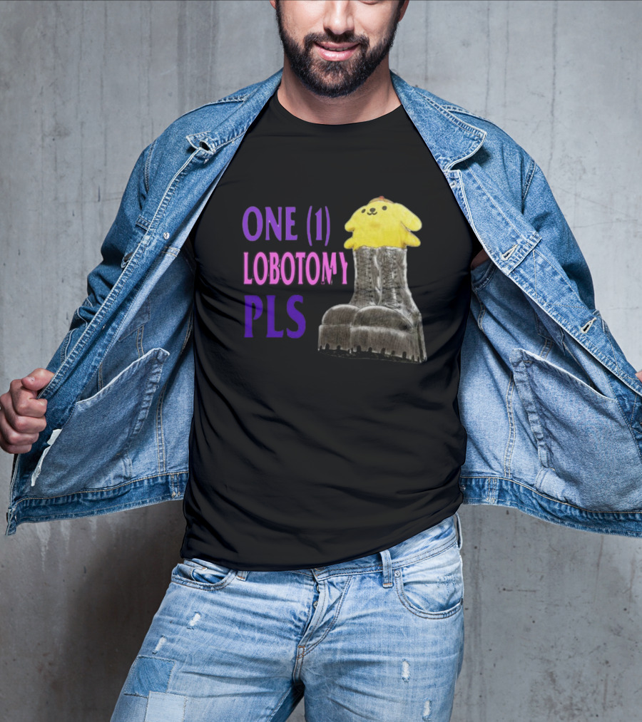 Jmcgg Pompompurin One 1 Lobotomy Pls Cute Character In Platform Boots T-Shirt