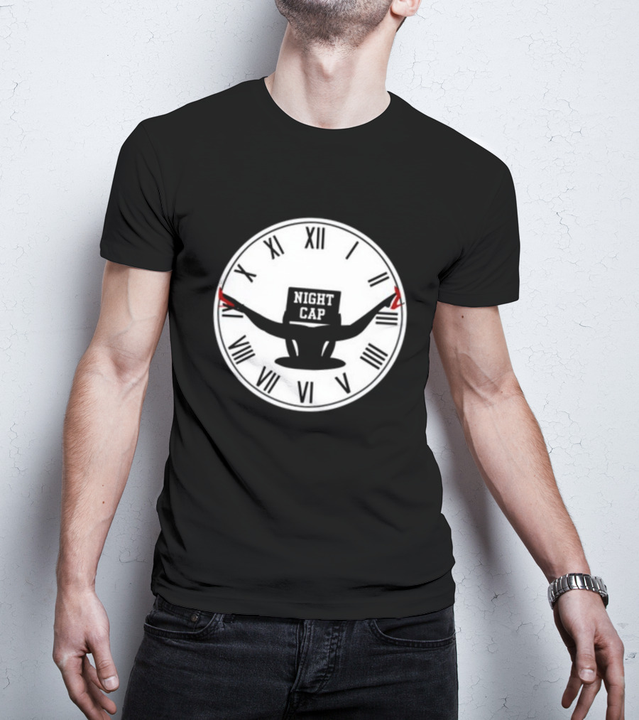 Night Cap Quarter To Three Clock T-Shirt