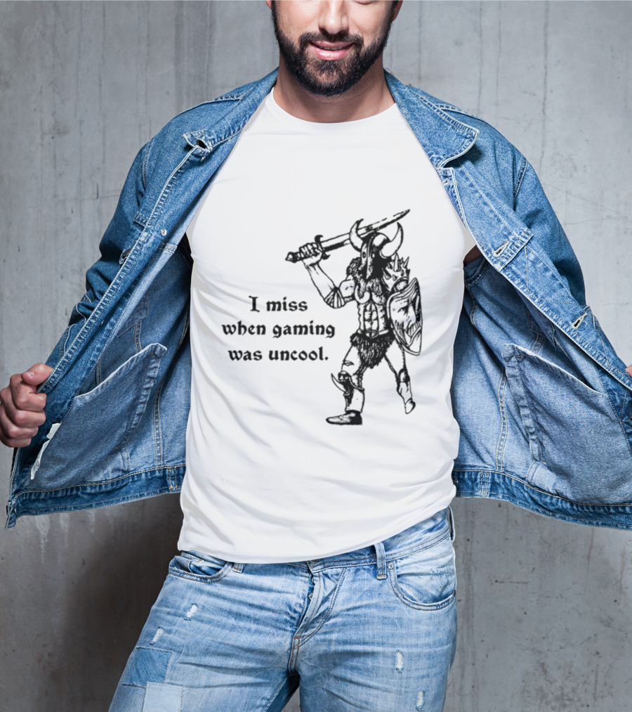 Hyperborean Heretic I Miss When Gaming Was Uncool Barbarian Warrior Vintage Nostalgia T-Shirt