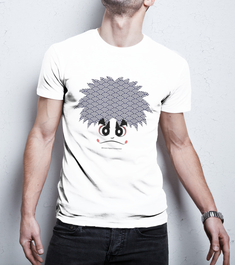 Kit Ellis Wearing Gare Goemon Konami Digital Entertainment Character Face T-Shirt