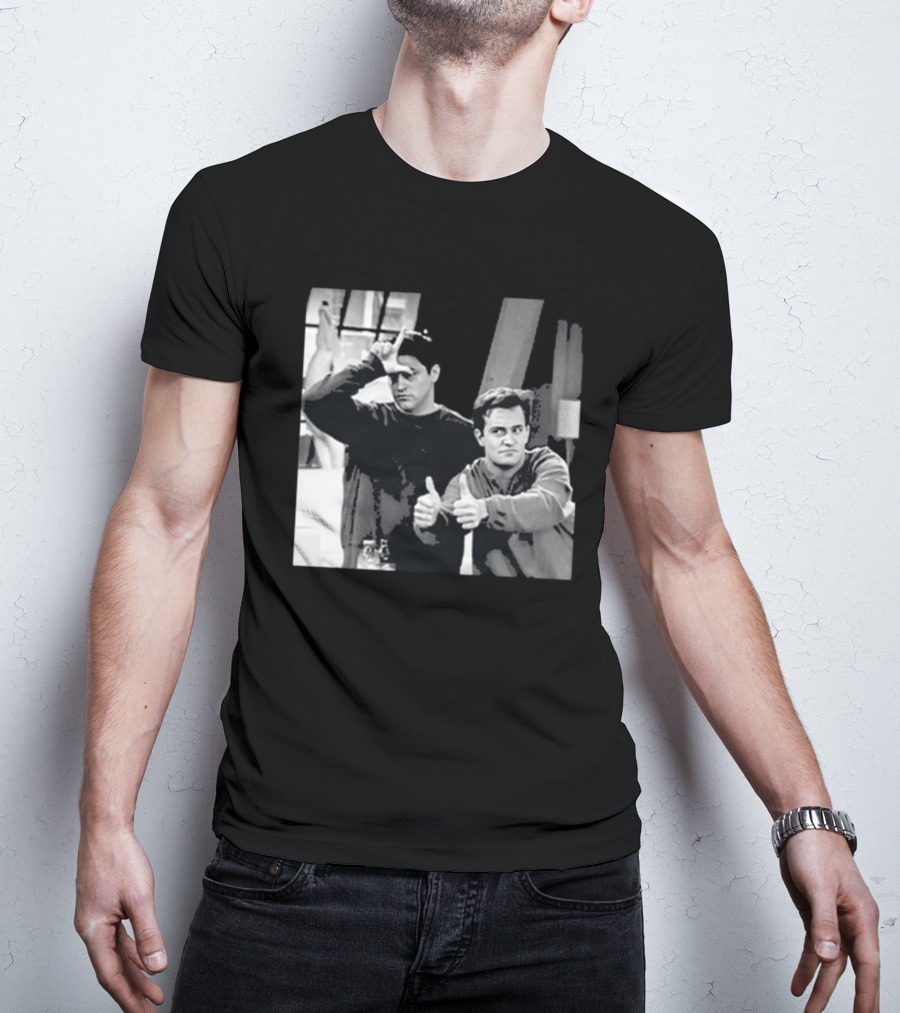 Friends Joey And Chandler Funny Gesture Scene T-Shirt