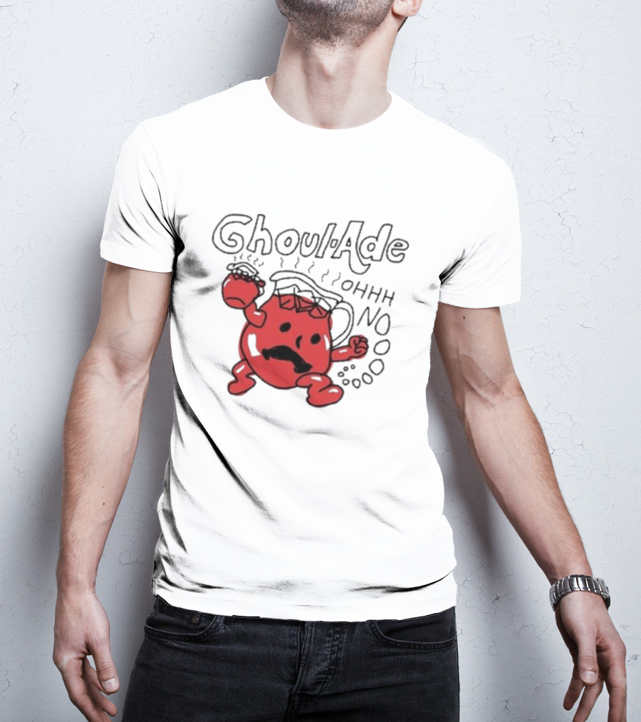 Ghoul-Ade Ohhh No Monster Juice Pitcher Panic Retro Scream T-Shirt