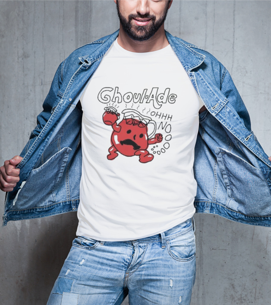 Ghoul-Ade Ohhh No Monster Juice Pitcher Panic Retro Scream T-Shirt
