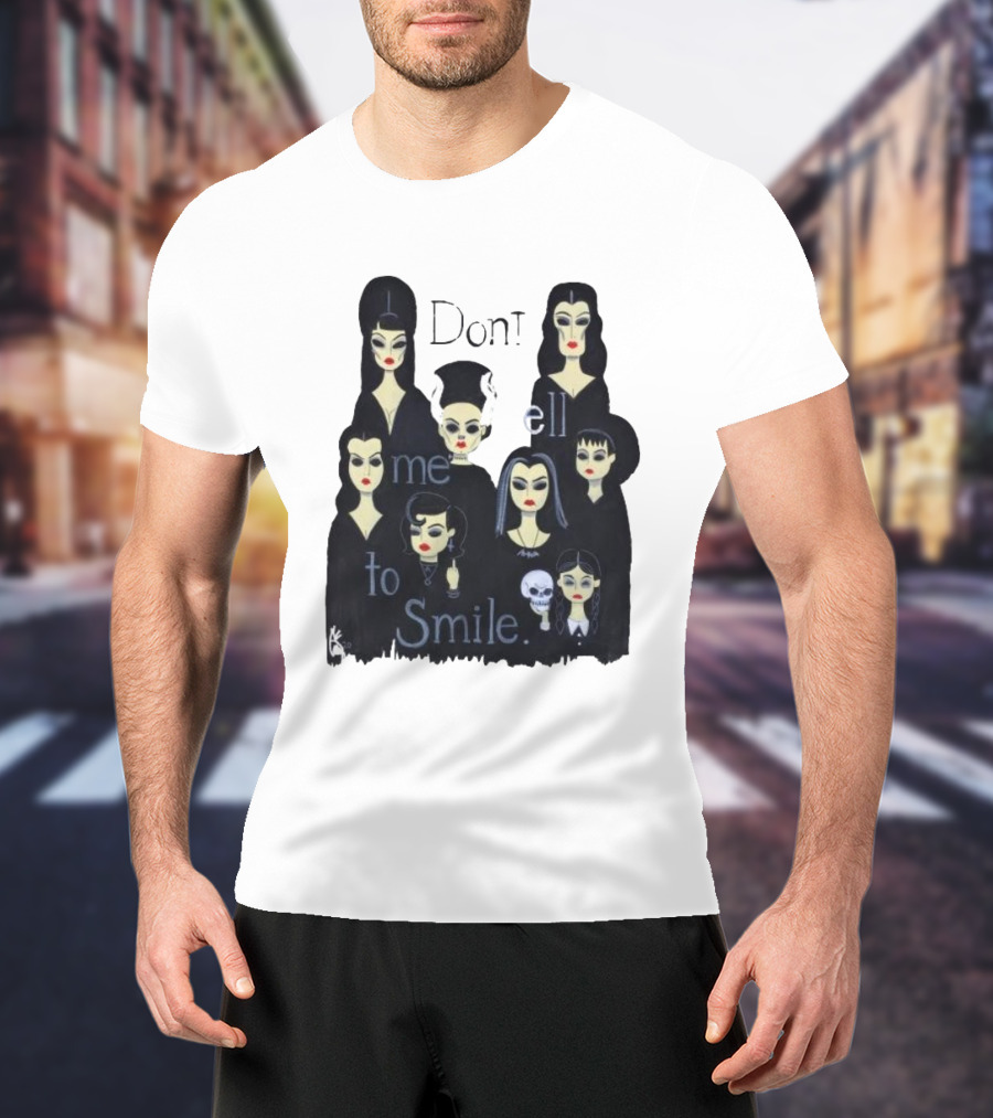 Celebrate World Goth Day El Gato Gomez’s Don’t Tell Me To Smile Group Of Gothic Women T-Shirt