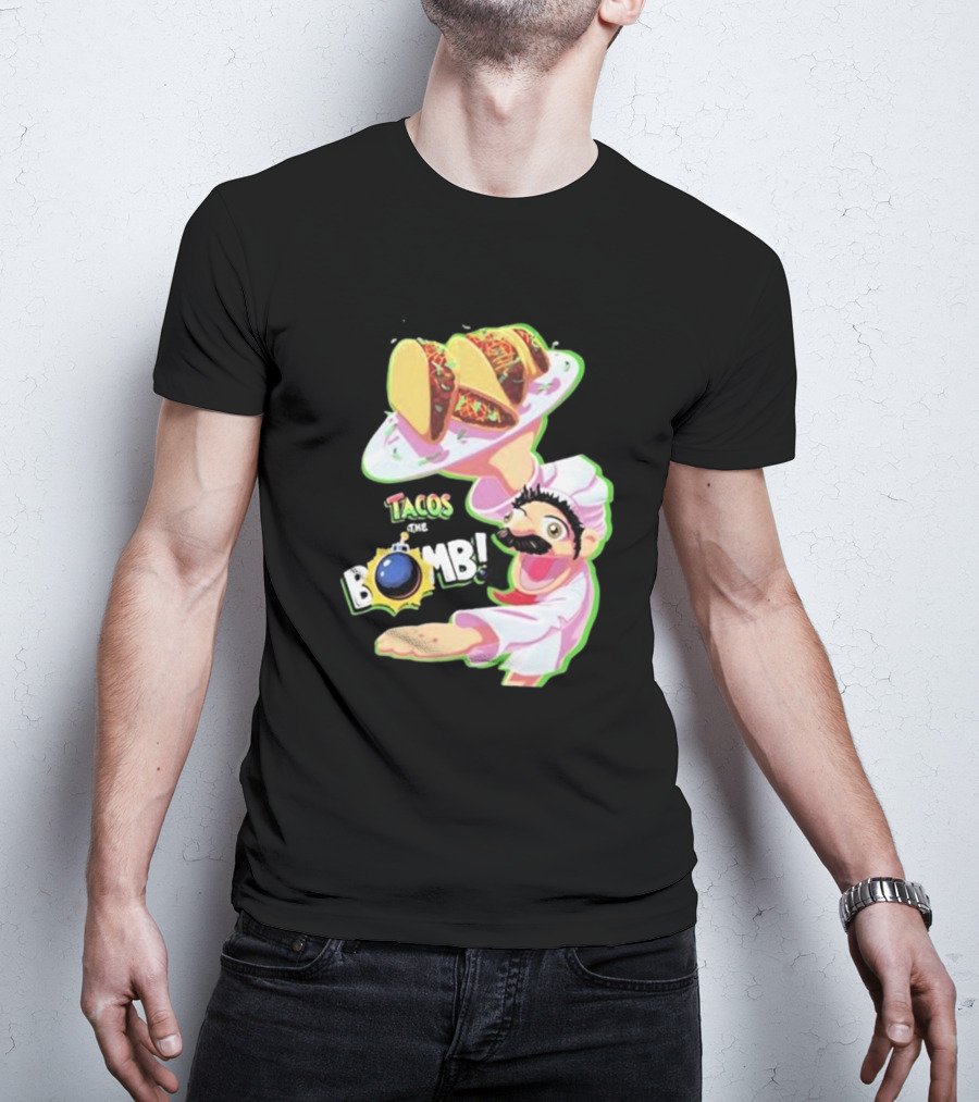 Curio Kujo Tacos Are The Bomb Chef With Bomb T-Shirt