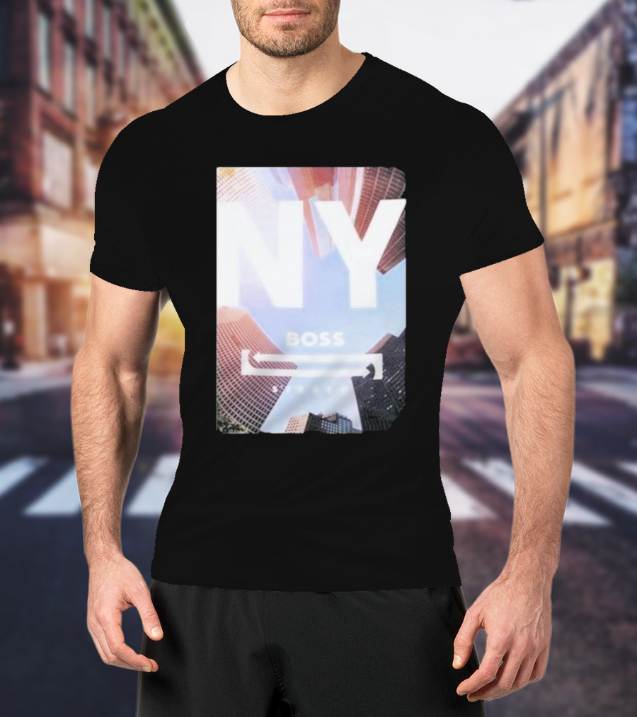 NY Boss Stereo Skyscraper Cityscape T-Shirt