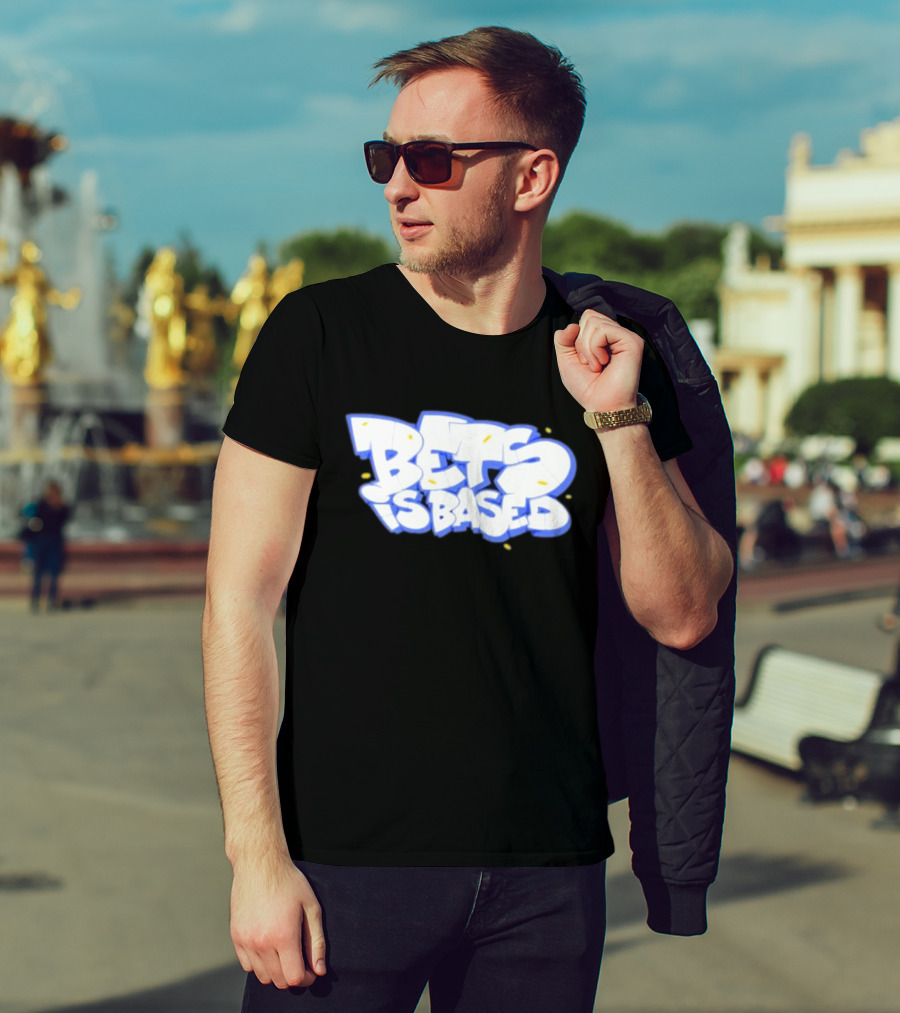 Bets Is Based Graffiti Style Text With Yellow Highlights T-Shirt