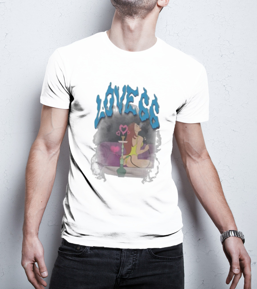 Chicklet And Maleni Love66 Hookah Lounge Heart T-Shirt