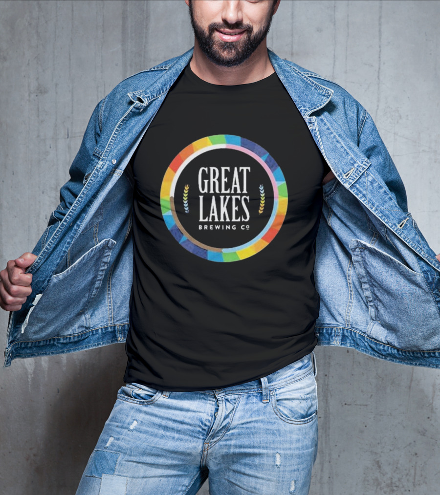 Great Lakes Brewing Co Rainbow Pride Circle T-Shirt