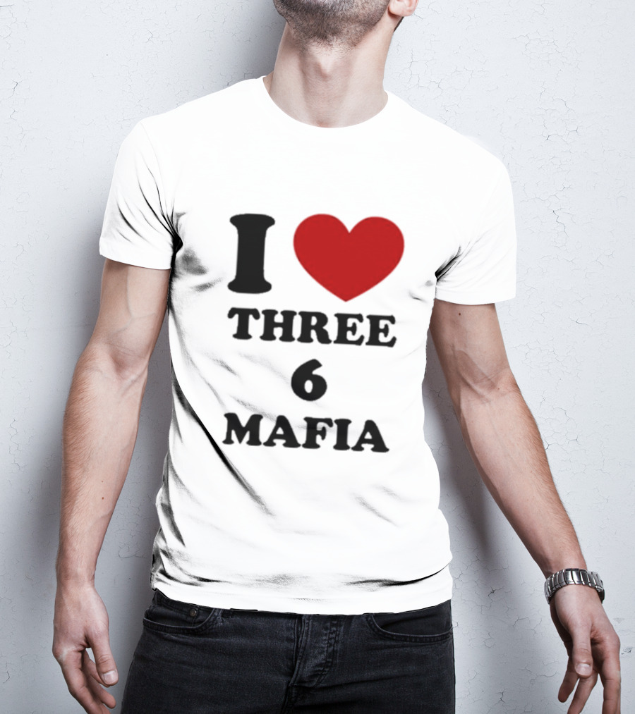 I Love Heart Three 6 Mafia T-Shirt