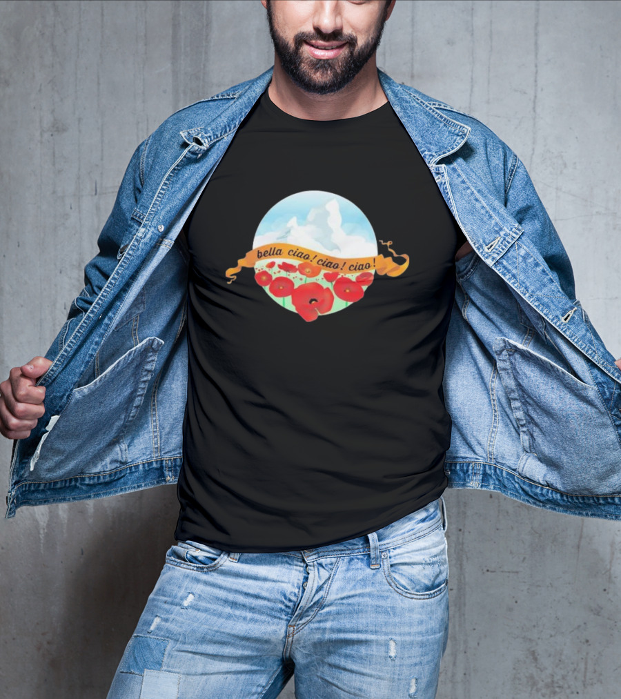Bella Ciao Ciao Ciao Poppy Field T-Shirt