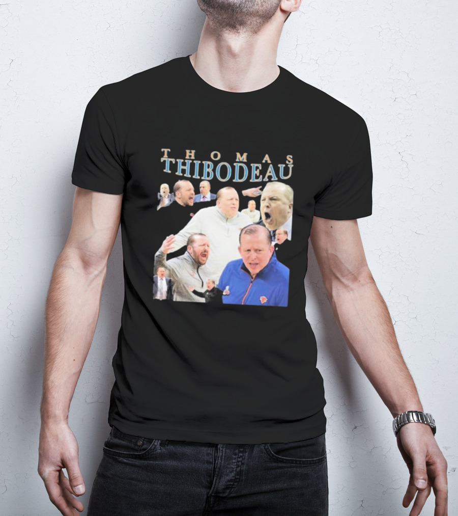 Thomas Thibodeau New York Knicks Coach Passionate Expressions T-Shirt