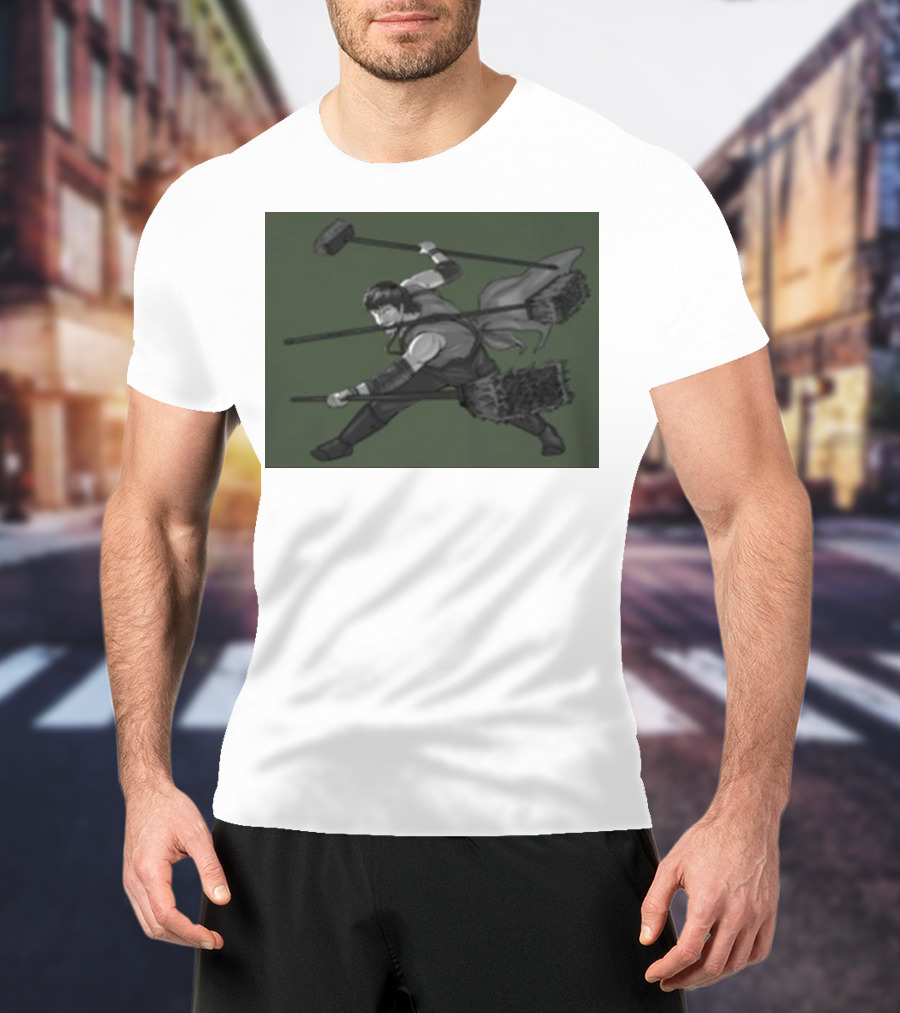 Three Broom Stance Cosplay Zoro T-Shirt