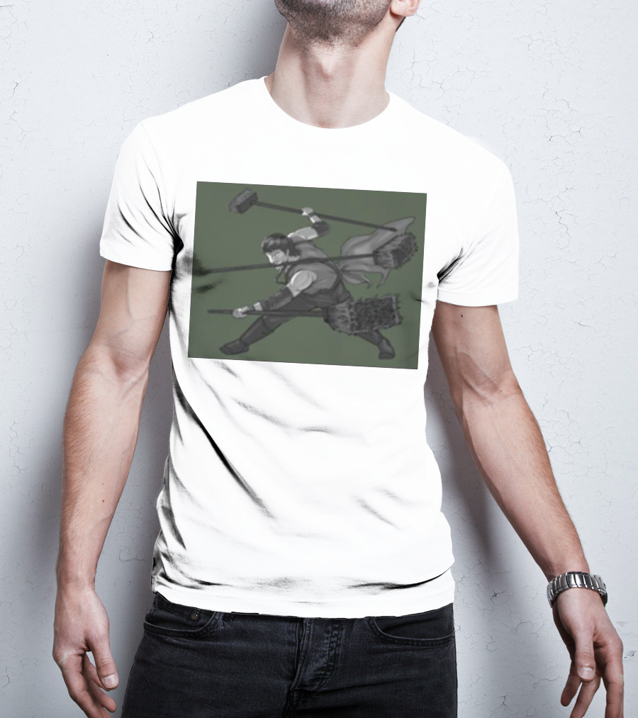 Three Broom Stance Cosplay Zoro T-Shirt