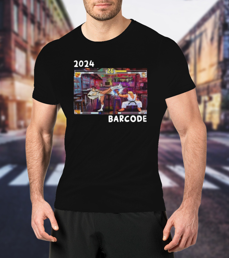 Street Fighter 3Rd Strike Barcode T-Shirt