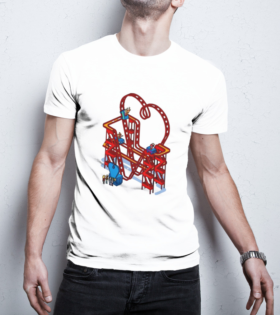 James Marriott Are We There Yet Roller Coaster Construction Fun Adventure T-Shirt