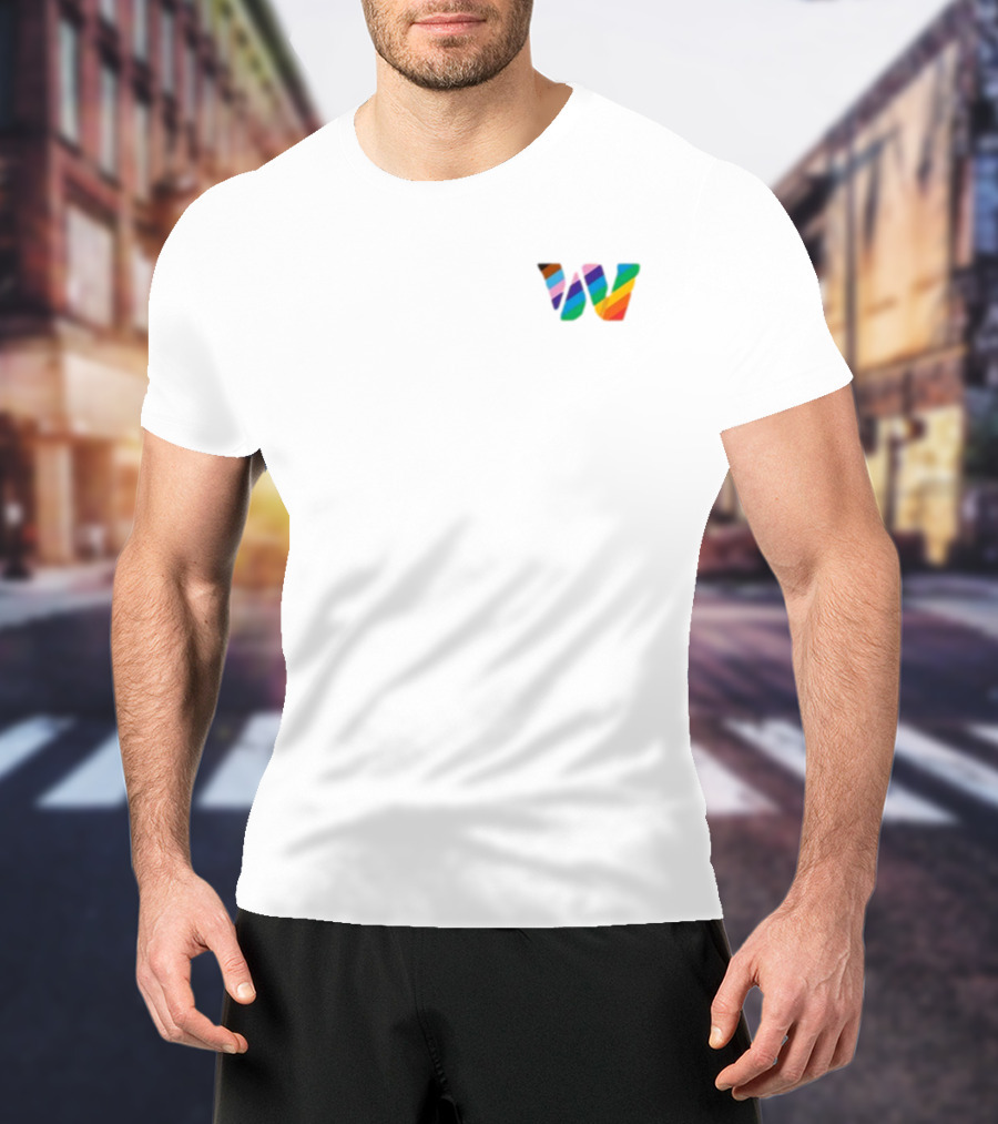 Washington Football Is For Everyone W Rainbow T-Shirt