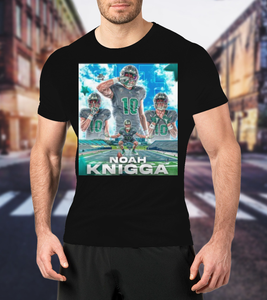 NOAH KNIGGA 10 Football Player On Field Performance Highlights T-Shirt