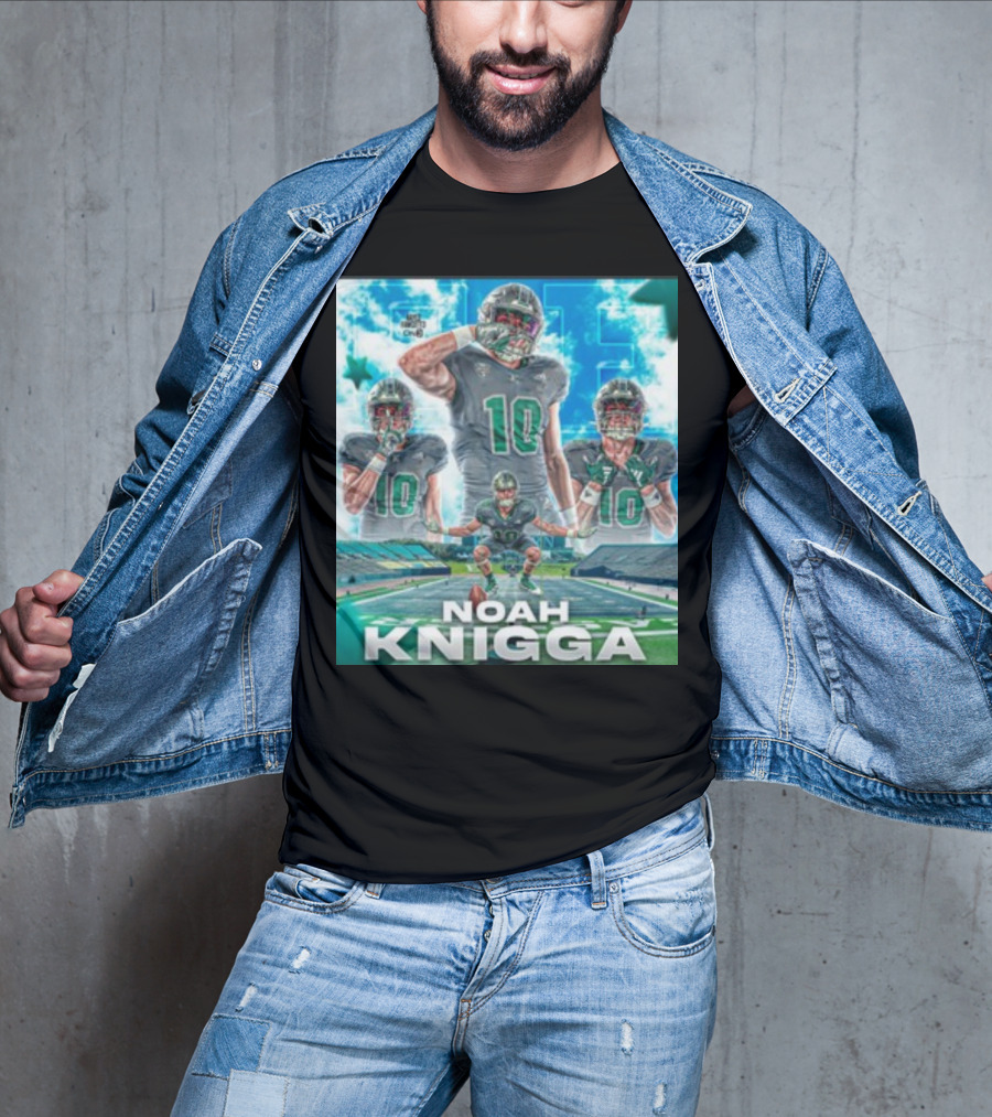 NOAH KNIGGA 10 Football Player On Field Performance Highlights T-Shirt