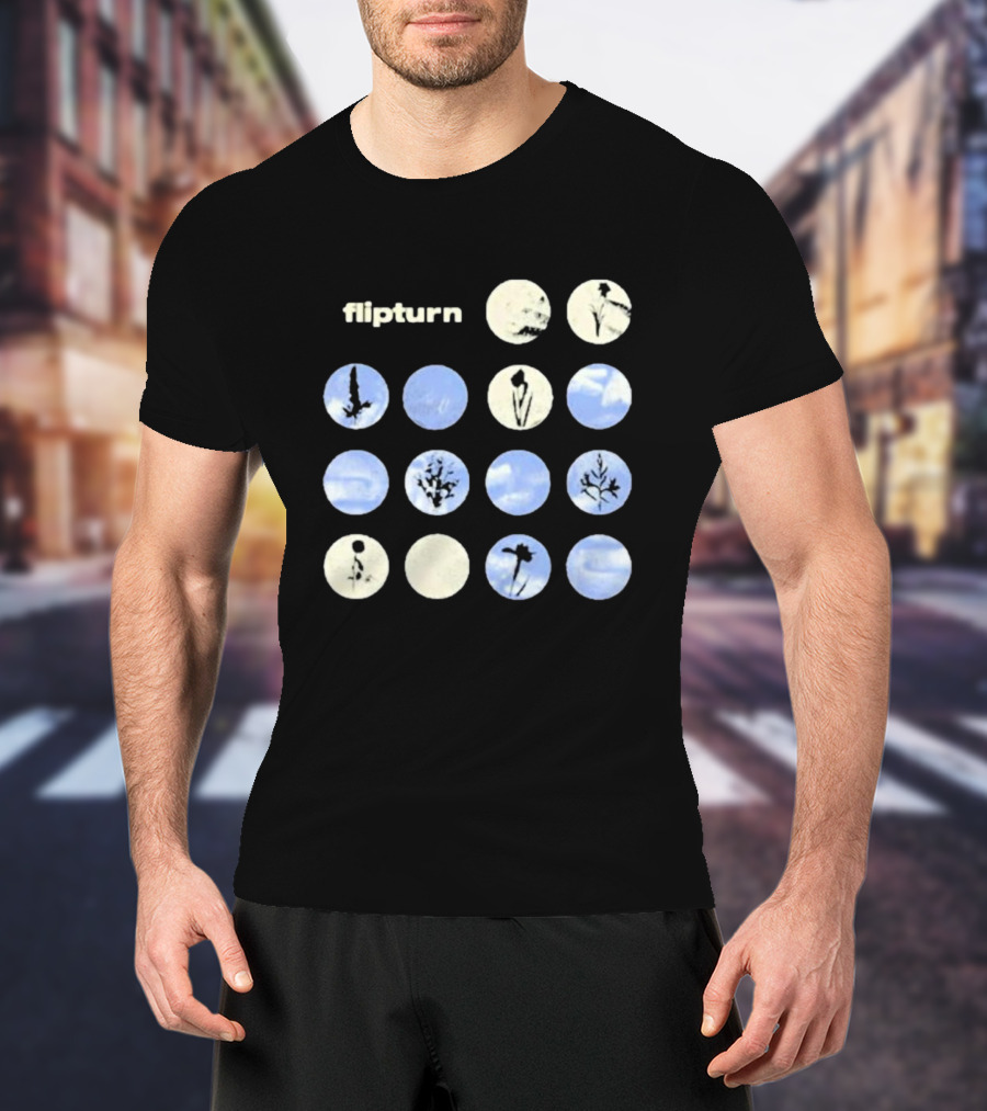 Flipturn Wildflower Sky Circles Botanical T-Shirt
