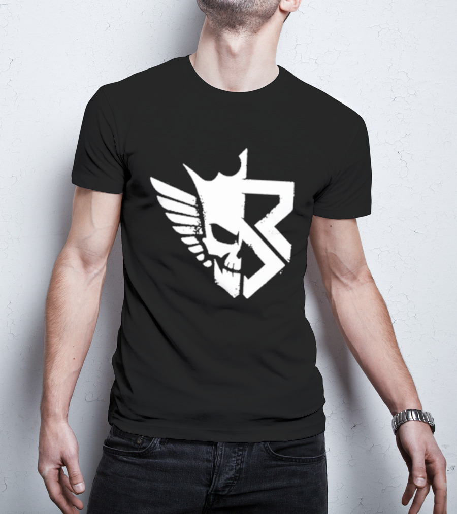 Freakin Nightmare Skull Crown Wings T-Shirt