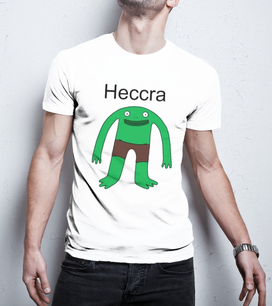 Heccra Mr. Frog Cartoon Character In Brown Shorts T-Shirt
