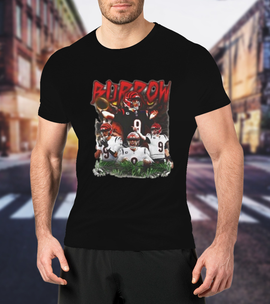 BURROW Bengal Tiger King Football T-Shirt