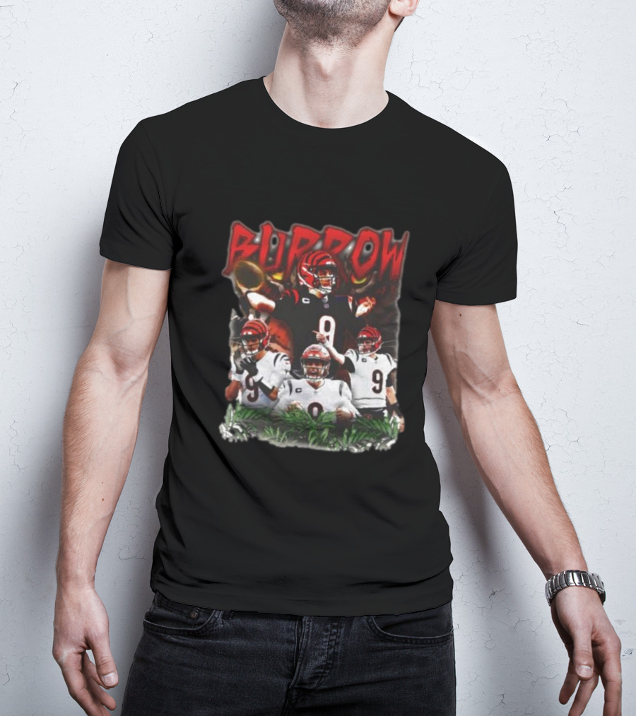 BURROW Bengal Tiger King Football T-Shirt