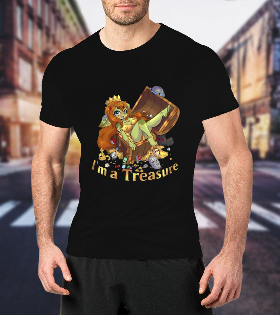 Gob Mode I'm A Treasure Chibi Goblin In Treasure Chest T-Shirt