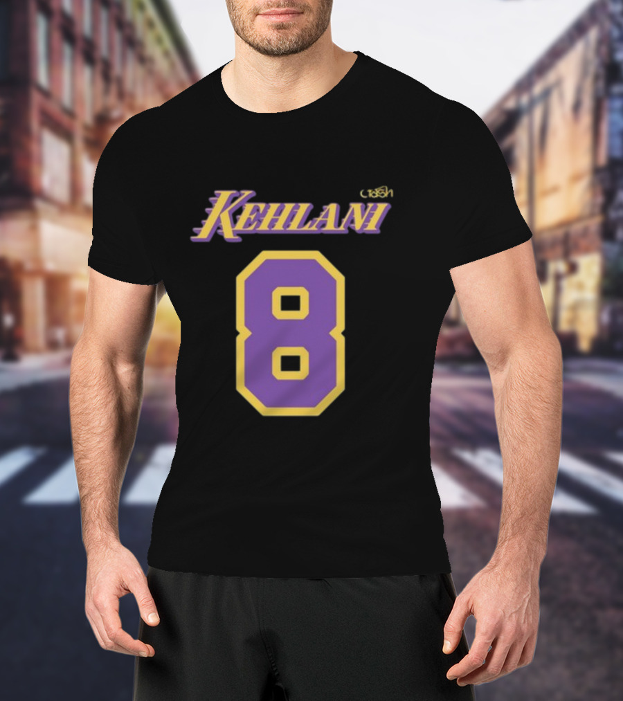 Kehlanistore Kehlani Purple Yellow Number 8 T-Shirt