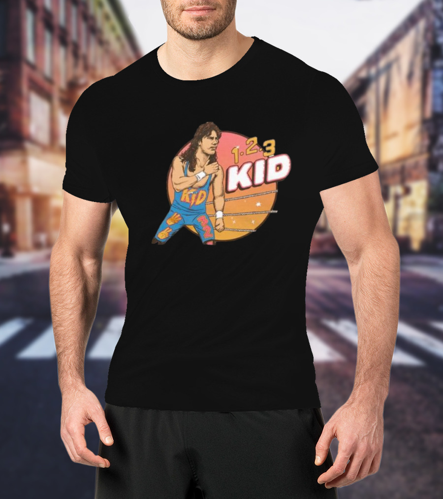 1-2-3 Kid Wrestling Legend Retro Graphics T-Shirt