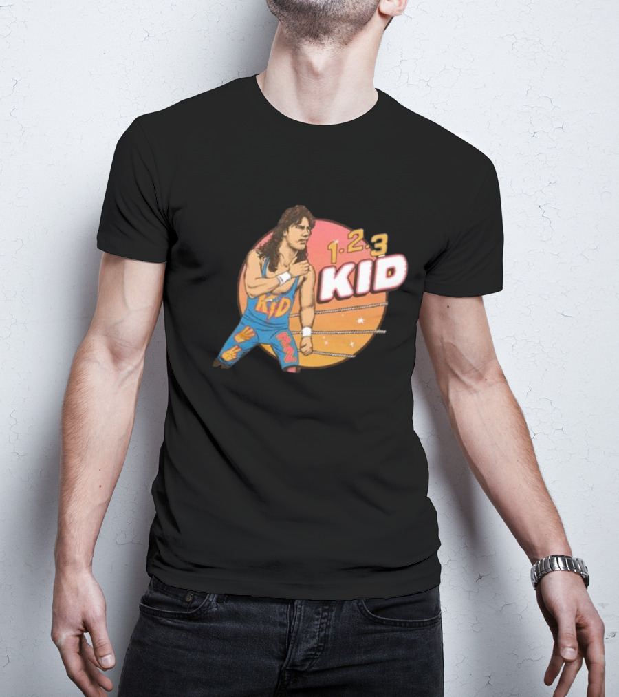 1-2-3 Kid Wrestling Legend Retro Graphics T-Shirt