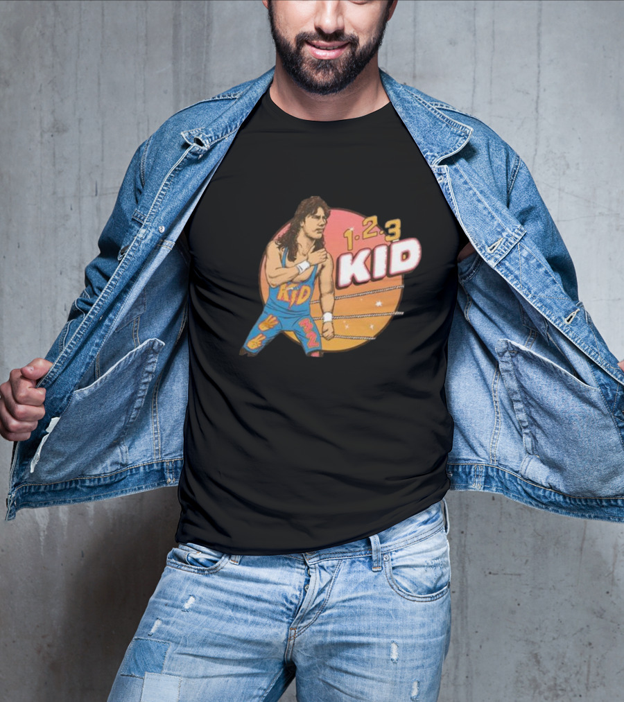 1-2-3 Kid Wrestling Legend Retro Graphics T-Shirt