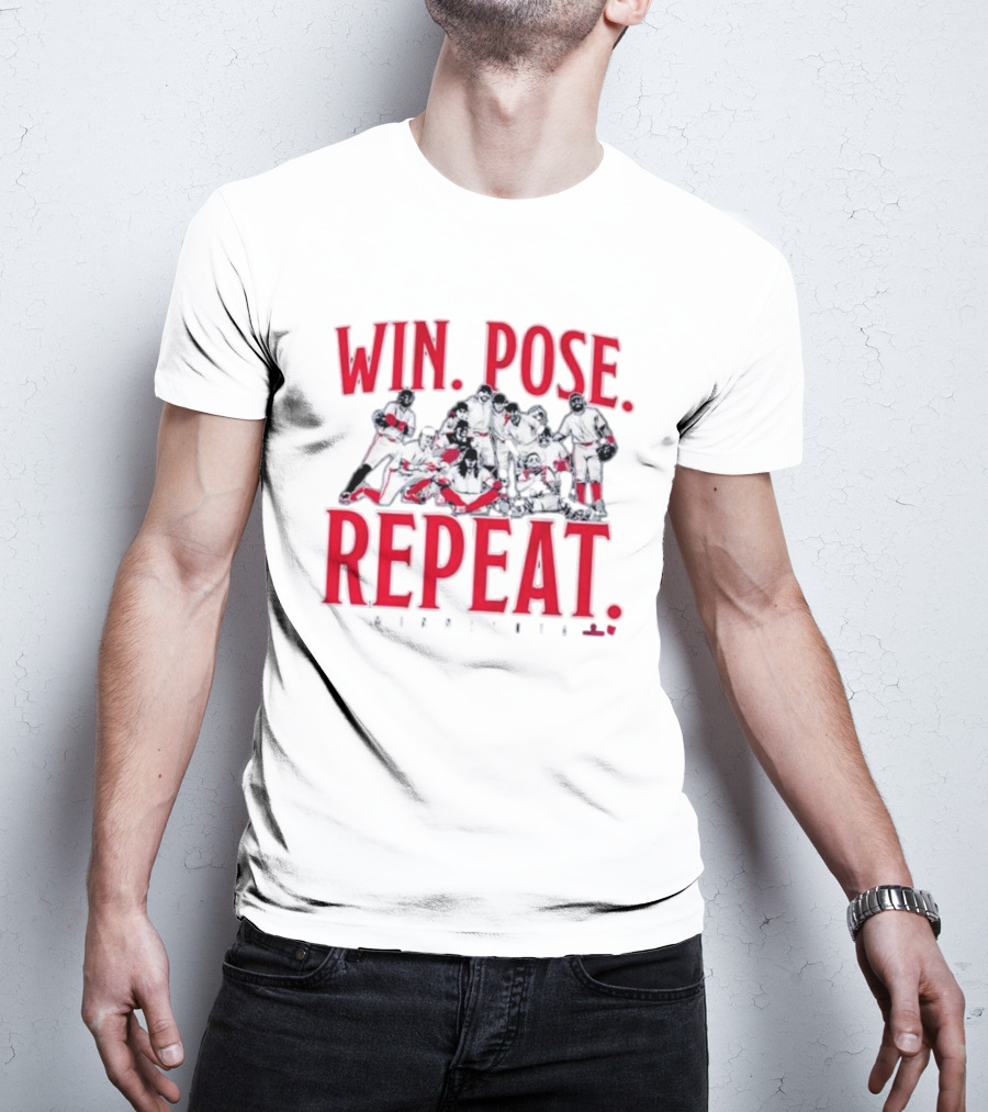 Minnesota Baseball Win Pose Repeat Team T-Shirt