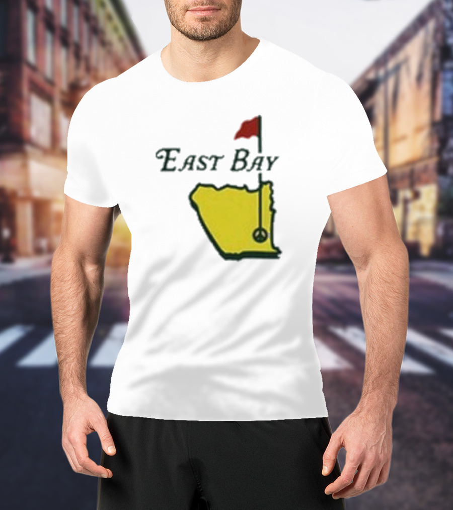 Oaklandish East Bay Golf Map With Flag Hole T-Shirt