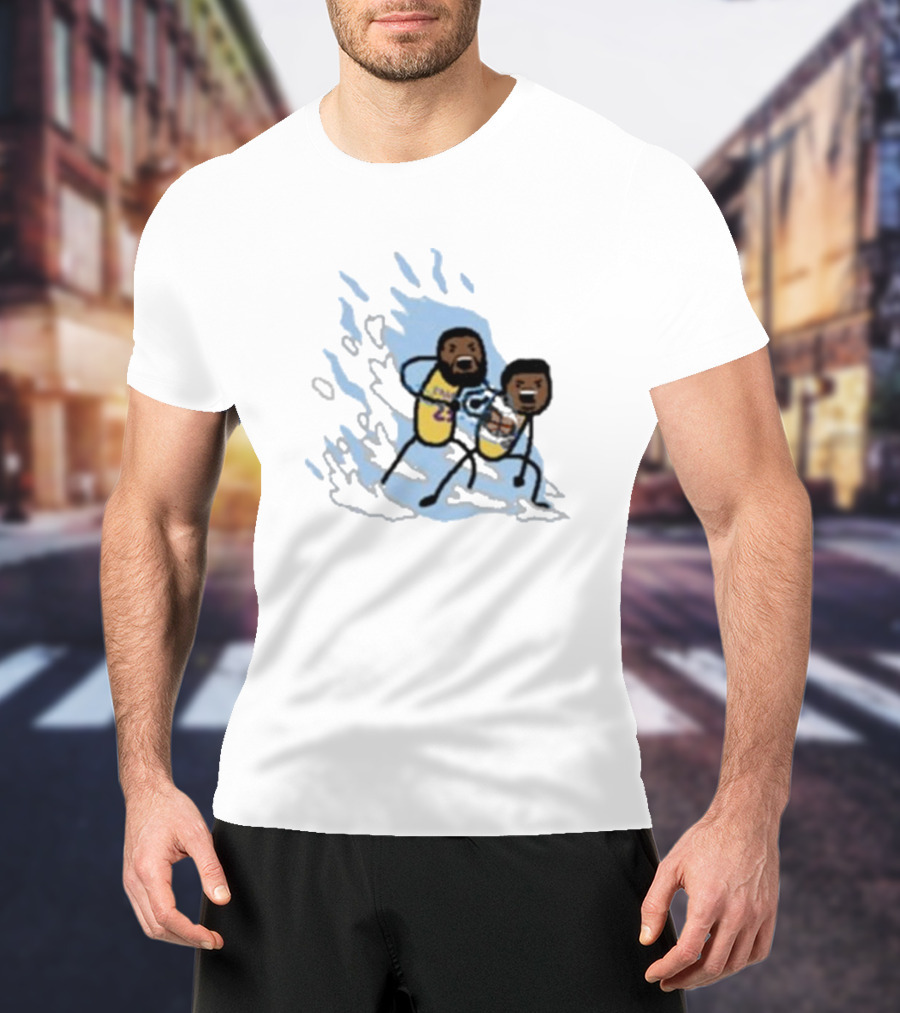 Father And Son Kamehameha Lakers Basketball Fusion T-Shirt