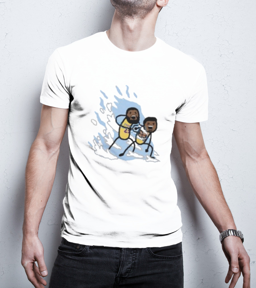 Father And Son Kamehameha Lakers Basketball Fusion T-Shirt