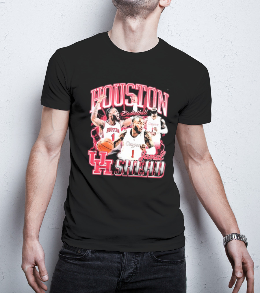 Jamal Shead Houston Cougars Basketball U H T-Shirt