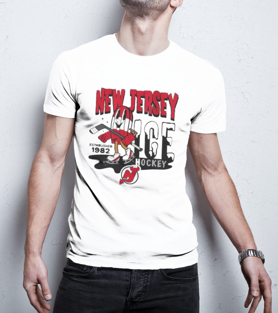 New Jersey Hockey Popsicle Established 1982 Youth Mitchell And Ness T-Shirt