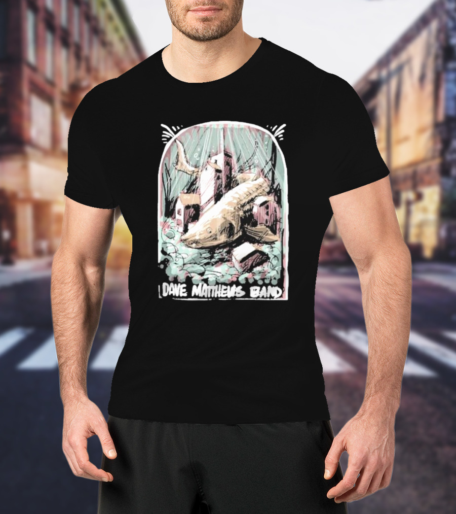 Dave Matthews Band June 26 Surreal Fish And Buildings T-Shirt