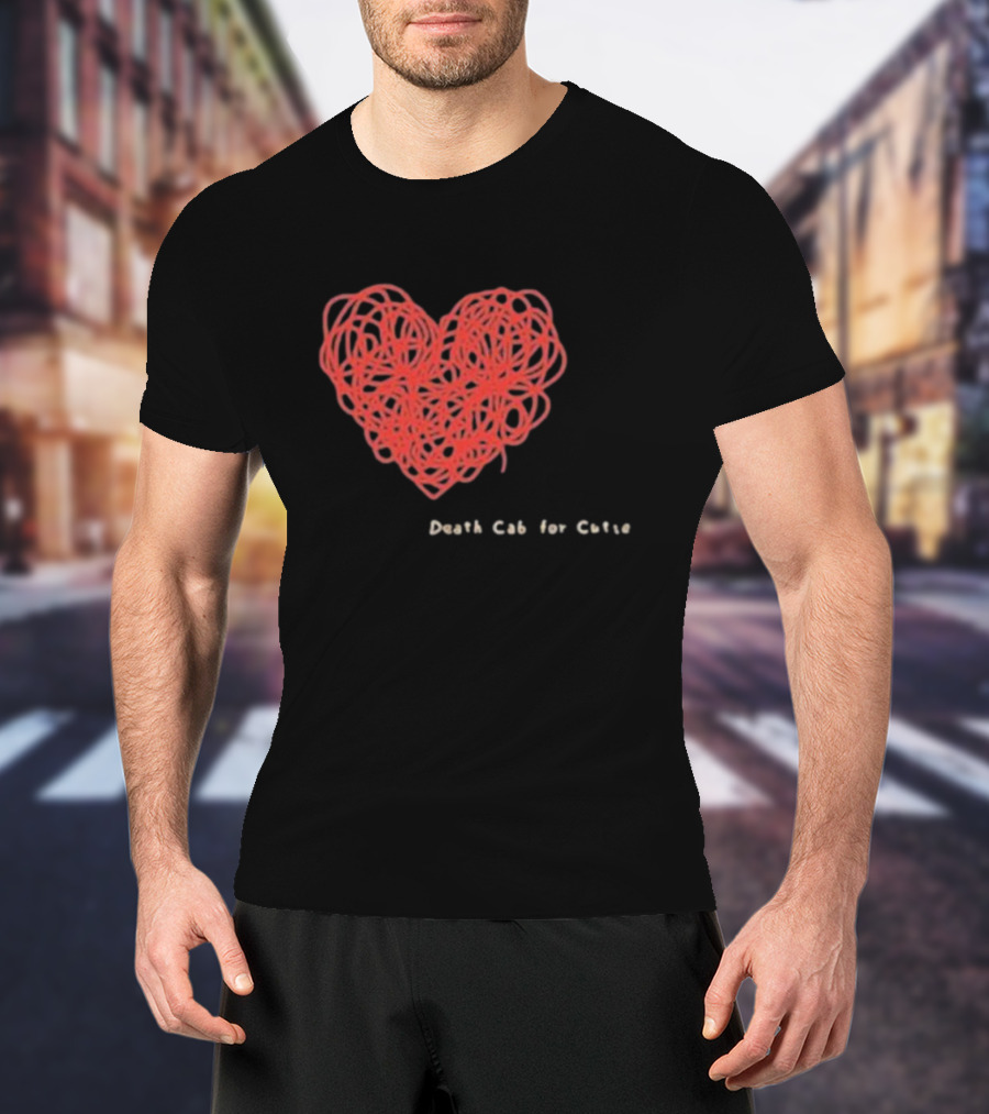 Death Cab For Cutie Heart Red Thread T-Shirt