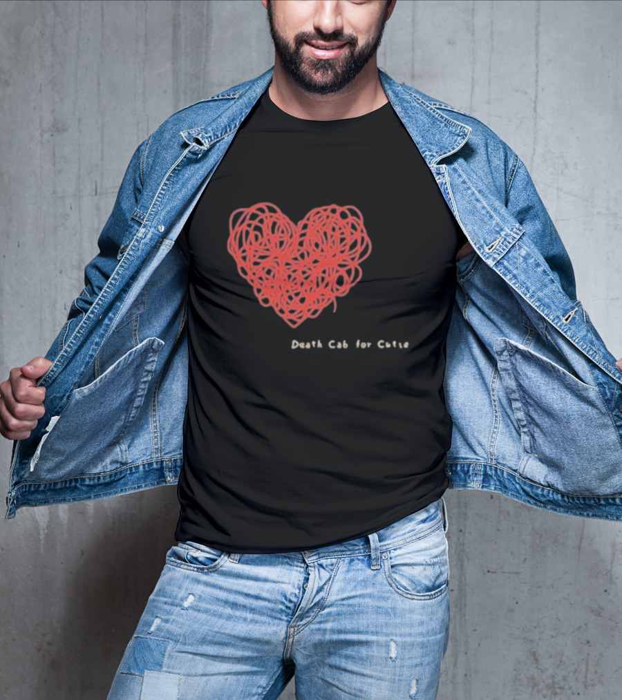 Death Cab For Cutie Heart Red Thread T-Shirt