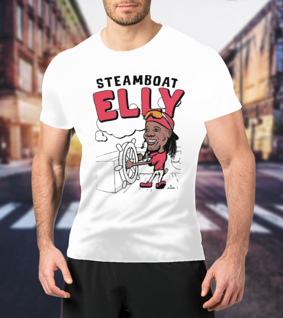 STEAMBOAT ELLY Elly De La Cruz Wheel Turner Cartoon T-Shirt
