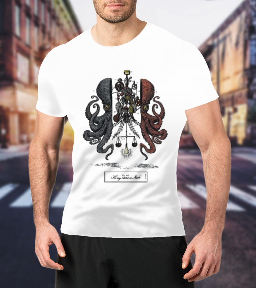 Hi My Name Is Mark Octopus Dissection T-Shirt