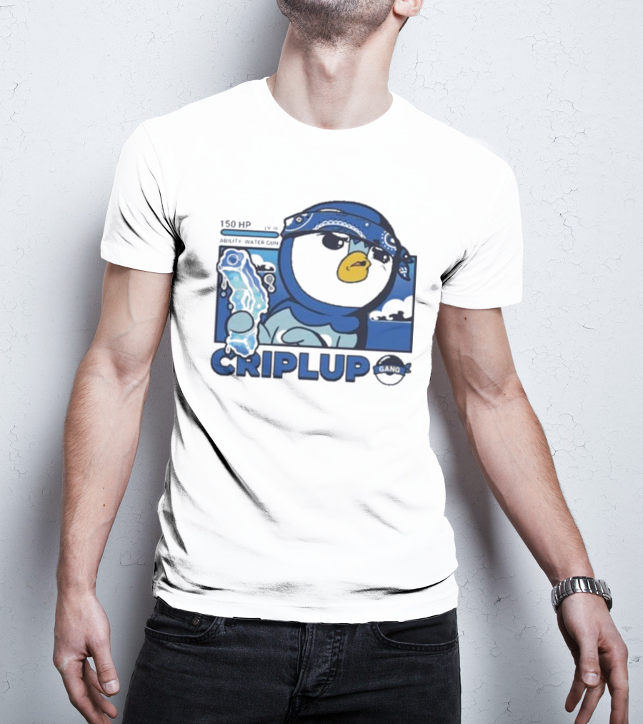 Impjcomics Criplup Comic Blue Bandana Penguin T-Shirt