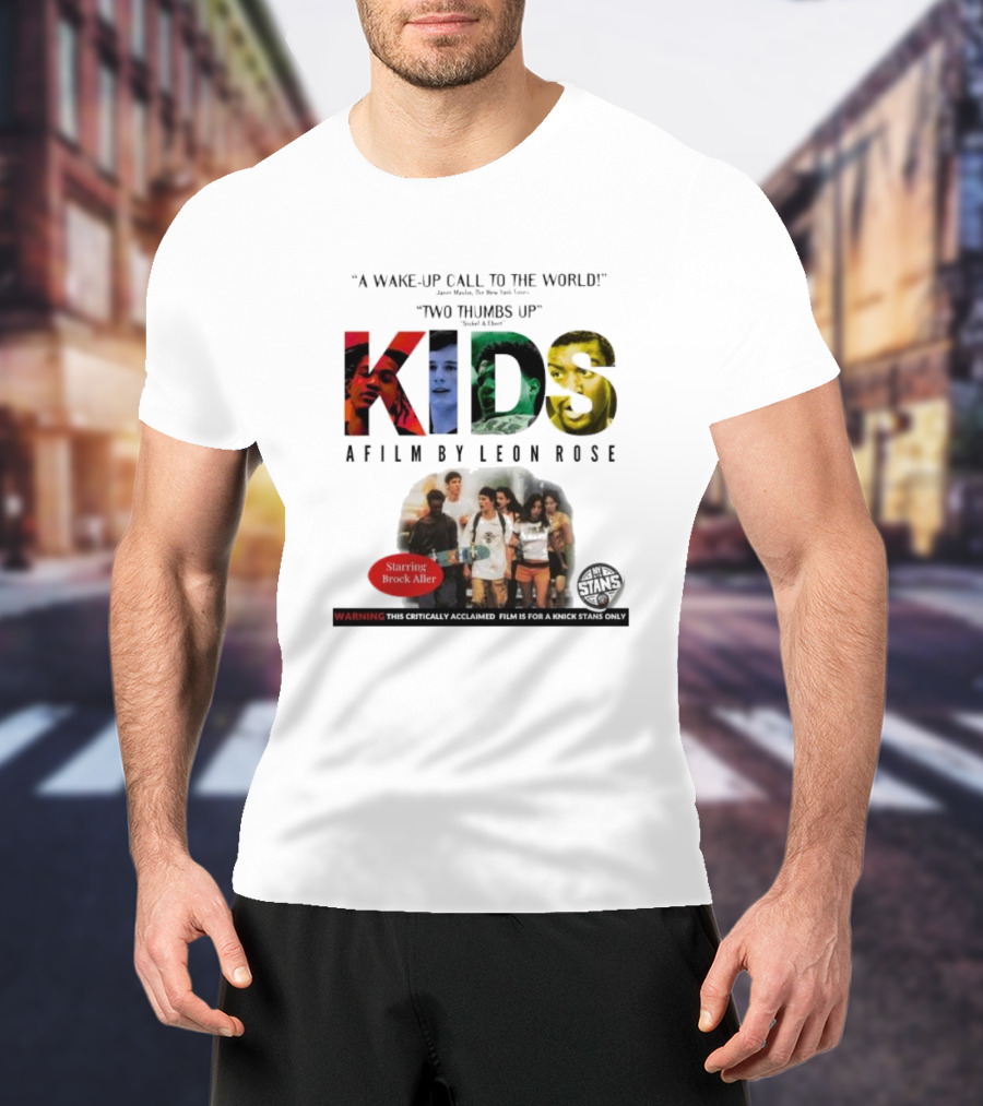 A Wake-up Call To The World Two Thumbs Up Kids A Film By Leon Rose Starring Brock Aller T-Shirt