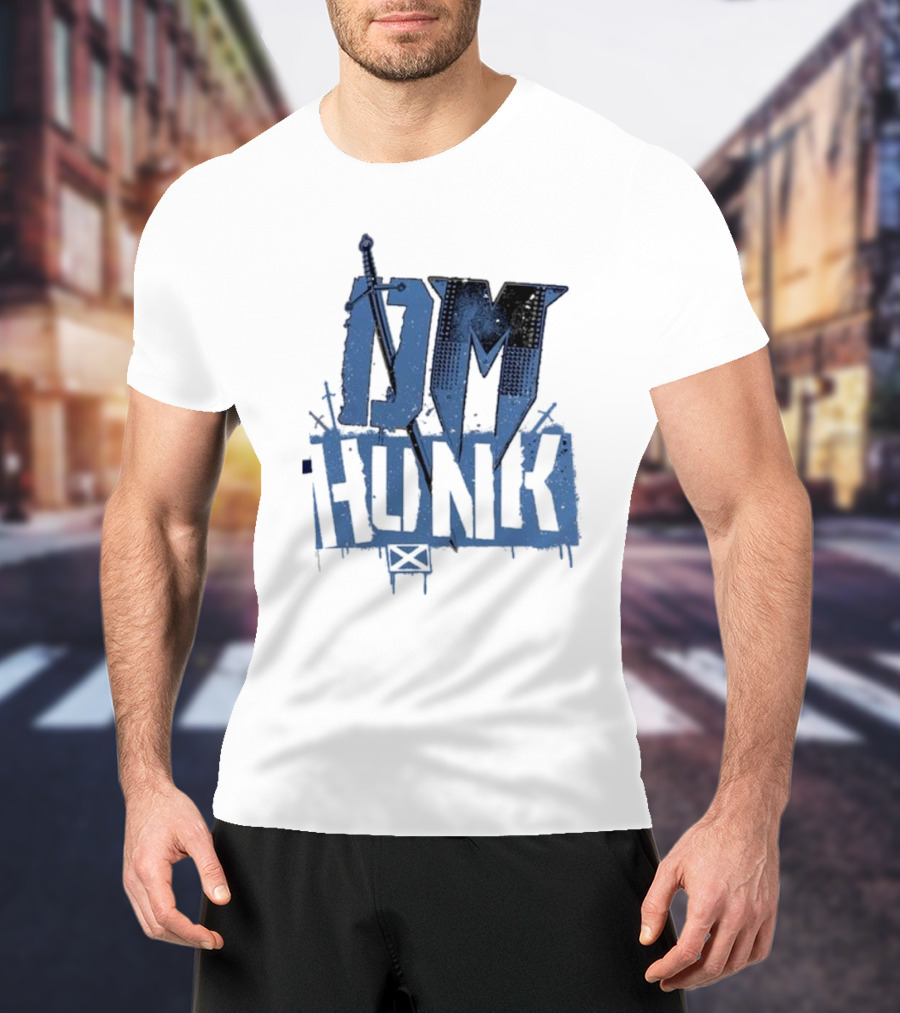Drew Mcintyre DM Hunk Crossed Swords Ringer T-Shirt